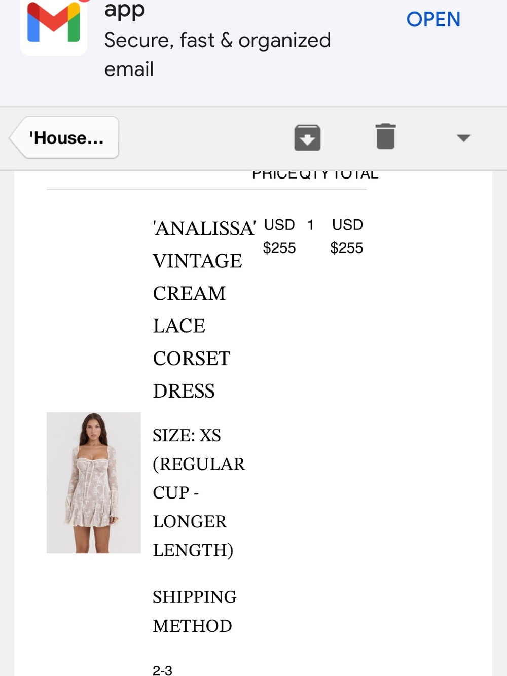 House of CB Analisa Cream Lace Corset Mini Dress - Picture 4 of 7